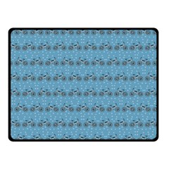 Bicycles Pattern Double Sided Fleece Blanket (small)  by linceazul