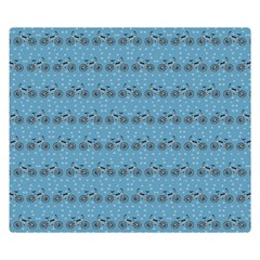 Bicycles Pattern Double Sided Flano Blanket (small)  by linceazul