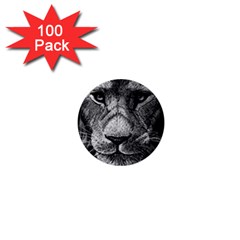 My Lion Sketch 1  Mini Buttons (100 Pack)  by 1871930