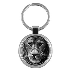 My Lion Sketch Key Chains (round) 