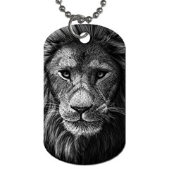 My Lion Sketch Dog Tag (one Side) by 1871930