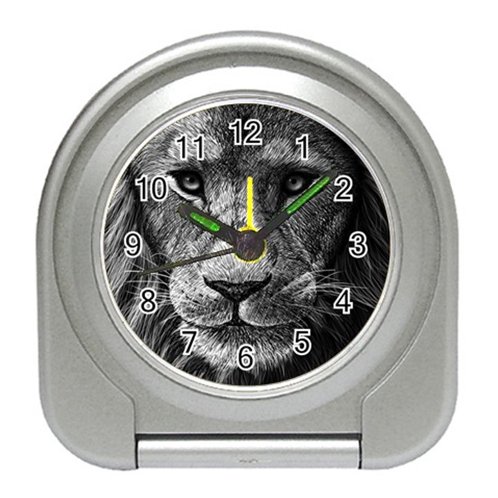 My Lion Sketch Travel Alarm Clocks