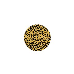 Skin Animals Cheetah Dalmation Black Yellow 1  Mini Magnets by Mariart