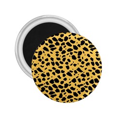 Skin Animals Cheetah Dalmation Black Yellow 2 25  Magnets by Mariart