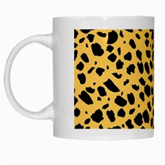 Skin Animals Cheetah Dalmation Black Yellow White Mugs by Mariart