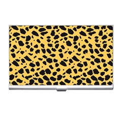 Skin Animals Cheetah Dalmation Black Yellow Business Card Holders