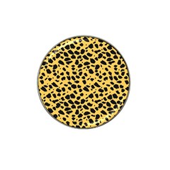 Skin Animals Cheetah Dalmation Black Yellow Hat Clip Ball Marker (4 Pack) by Mariart