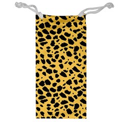 Skin Animals Cheetah Dalmation Black Yellow Jewelry Bag by Mariart