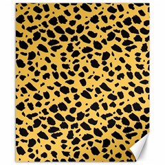 Skin Animals Cheetah Dalmation Black Yellow Canvas 8  X 10  by Mariart