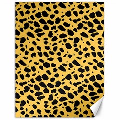 Skin Animals Cheetah Dalmation Black Yellow Canvas 12  X 16   by Mariart