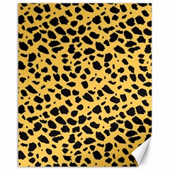 Skin Animals Cheetah Dalmation Black Yellow Canvas 16  X 20   by Mariart