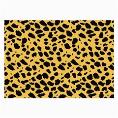 Skin Animals Cheetah Dalmation Black Yellow Large Glasses Cloth by Mariart