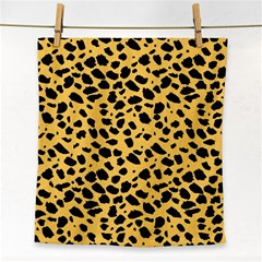 Skin Animals Cheetah Dalmation Black Yellow Face Towel by Mariart