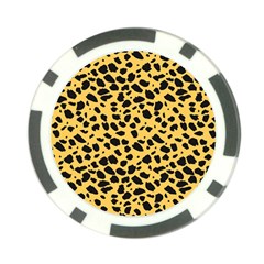 Skin Animals Cheetah Dalmation Black Yellow Poker Chip Card Guard (10 Pack)