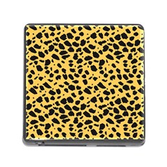 Skin Animals Cheetah Dalmation Black Yellow Memory Card Reader (square) by Mariart