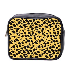 Skin Animals Cheetah Dalmation Black Yellow Mini Toiletries Bag 2-side by Mariart