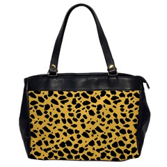 Skin Animals Cheetah Dalmation Black Yellow Office Handbags by Mariart