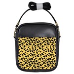 Skin Animals Cheetah Dalmation Black Yellow Girls Sling Bags Front