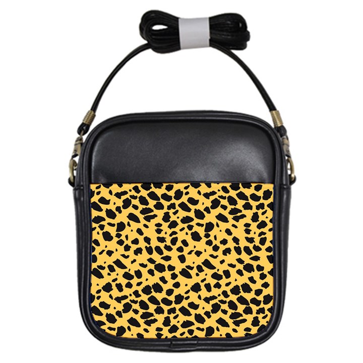 Skin Animals Cheetah Dalmation Black Yellow Girls Sling Bags