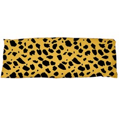 Skin Animals Cheetah Dalmation Black Yellow Body Pillow Case (dakimakura) by Mariart