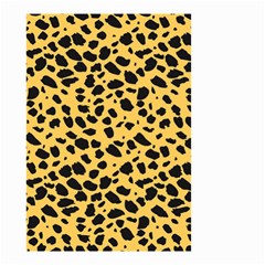 Skin Animals Cheetah Dalmation Black Yellow Small Garden Flag (two Sides) by Mariart