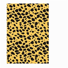 Skin Animals Cheetah Dalmation Black Yellow Large Garden Flag (two Sides) by Mariart