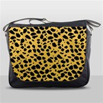 Skin Animals Cheetah Dalmation Black Yellow Messenger Bags Front