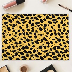 Skin Animals Cheetah Dalmation Black Yellow Cosmetic Bag (xxl)  by Mariart