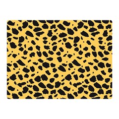 Skin Animals Cheetah Dalmation Black Yellow Double Sided Flano Blanket (mini)  by Mariart