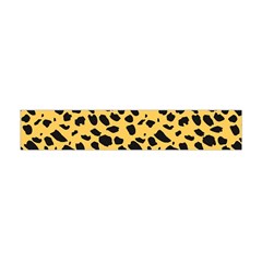 Skin Animals Cheetah Dalmation Black Yellow Flano Scarf (mini) by Mariart