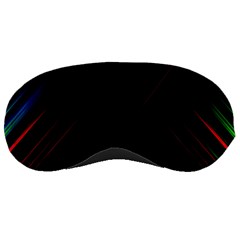 Streaks Line Light Neon Space Rainbow Color Black Sleeping Masks by Mariart