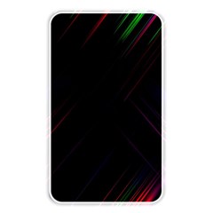 Streaks Line Light Neon Space Rainbow Color Black Memory Card Reader