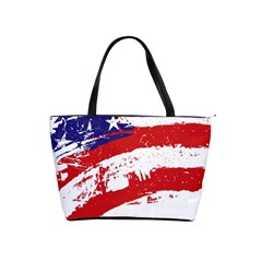 Red White Blue Star Flag Shoulder Handbags