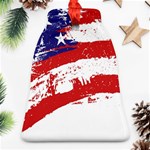 Red White Blue Star Flag Bell Ornament (Two Sides) Front