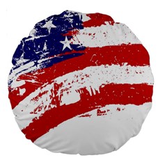 Red White Blue Star Flag Large 18  Premium Round Cushions by Mariart