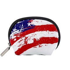 Red White Blue Star Flag Accessory Pouches (small) 