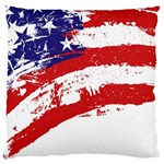 Red White Blue Star Flag Large Flano Cushion Case (One Side) Front