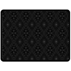 Star Black Double Sided Fleece Blanket (large) 