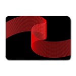 Tape Strip Red Black Amoled Wave Waves Chevron Small Doormat  24 x16  Door Mat