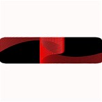 Tape Strip Red Black Amoled Wave Waves Chevron Large Bar Mats 32 x8.5  Bar Mat