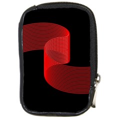 Tape Strip Red Black Amoled Wave Waves Chevron Compact Camera Cases by Mariart