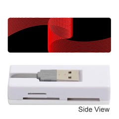 Tape Strip Red Black Amoled Wave Waves Chevron Memory Card Reader (stick) 