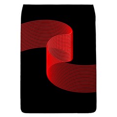 Tape Strip Red Black Amoled Wave Waves Chevron Flap Covers (l)  by Mariart