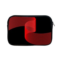 Tape Strip Red Black Amoled Wave Waves Chevron Apple Ipad Mini Zipper Cases by Mariart