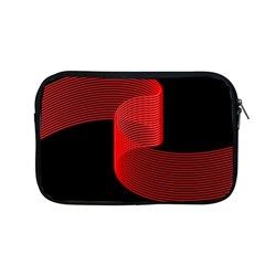 Tape Strip Red Black Amoled Wave Waves Chevron Apple Macbook Pro 13  Zipper Case by Mariart