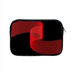 Tape Strip Red Black Amoled Wave Waves Chevron Apple Macbook Pro 15  Zipper Case