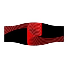 Tape Strip Red Black Amoled Wave Waves Chevron Stretchable Headband by Mariart