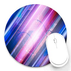 Widescreen Polka Star Space Polkadot Line Light Chevron Waves Circle Round Mousepads