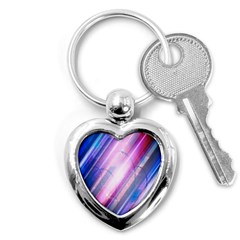 Widescreen Polka Star Space Polkadot Line Light Chevron Waves Circle Key Chains (heart)  by Mariart