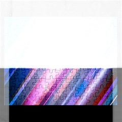 Widescreen Polka Star Space Polkadot Line Light Chevron Waves Circle Rectangular Jigsaw Puzzl